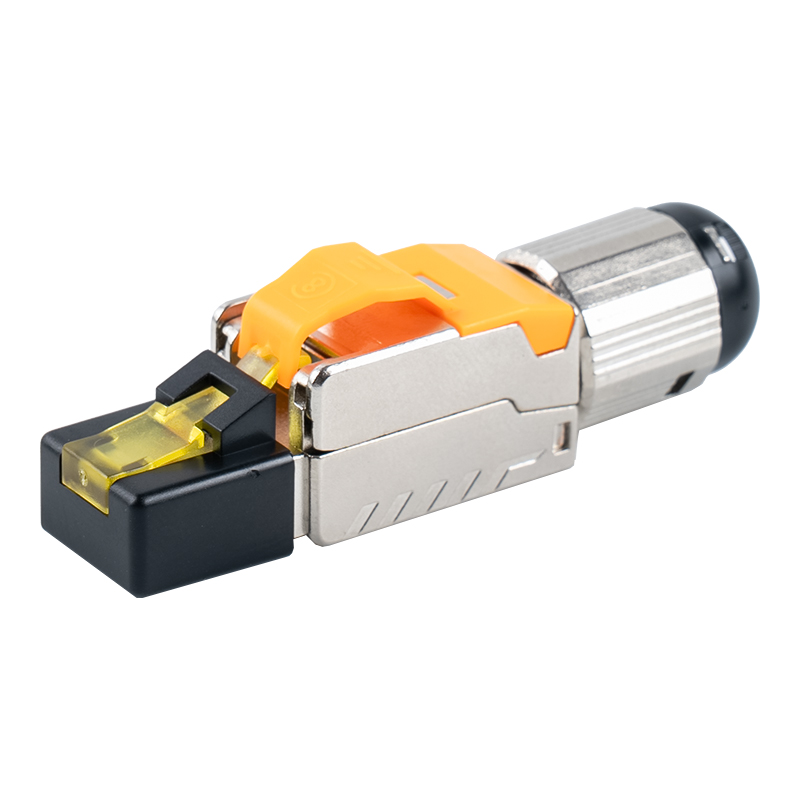 کانکتور RJ45 بدون ابزار محافظ Cat6A (با پوشش پلاستیکی) RJ-G70S-C6A