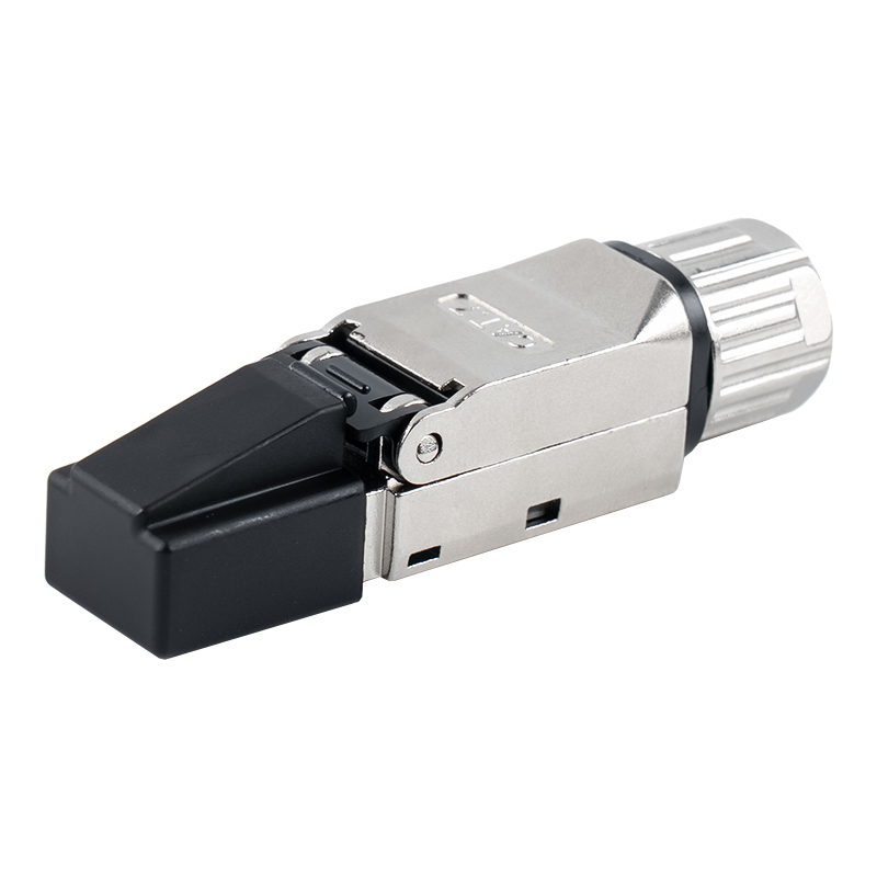 کانکتور RJ45 بدون ابزار محافظ Cat6A (با پوشش پلاستیکی) RJ-G70S-C6A کانکتور RJ45 بدون ابزار محافظ Cat6A (با پوشش پلاستیکی) RJ-G70S-C6A