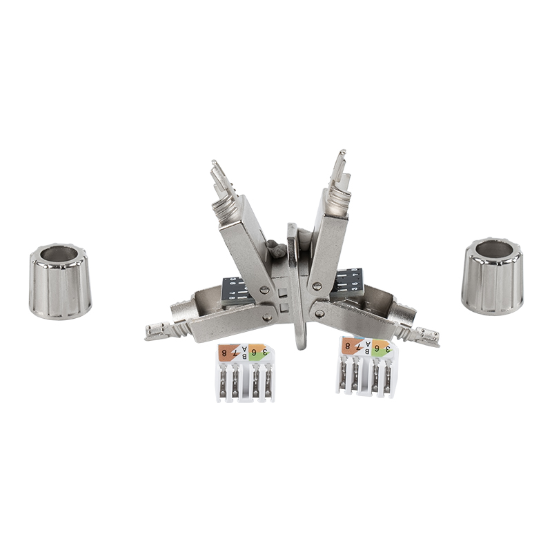 اتصال بدون ابزار محافظ Cat6A (با پایه نصب) RJ-603S-2-C6A اتصال بدون ابزار محافظ Cat6A (با پایه نصب) RJ-603S-2-C6A