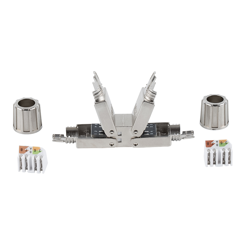 اتصال بدون ابزار محافظ Cat6A (با پایه نصب) RJ-603S-2-C6A اتصال بدون ابزار محافظ Cat6A (با پایه نصب) RJ-603S-2-C6A