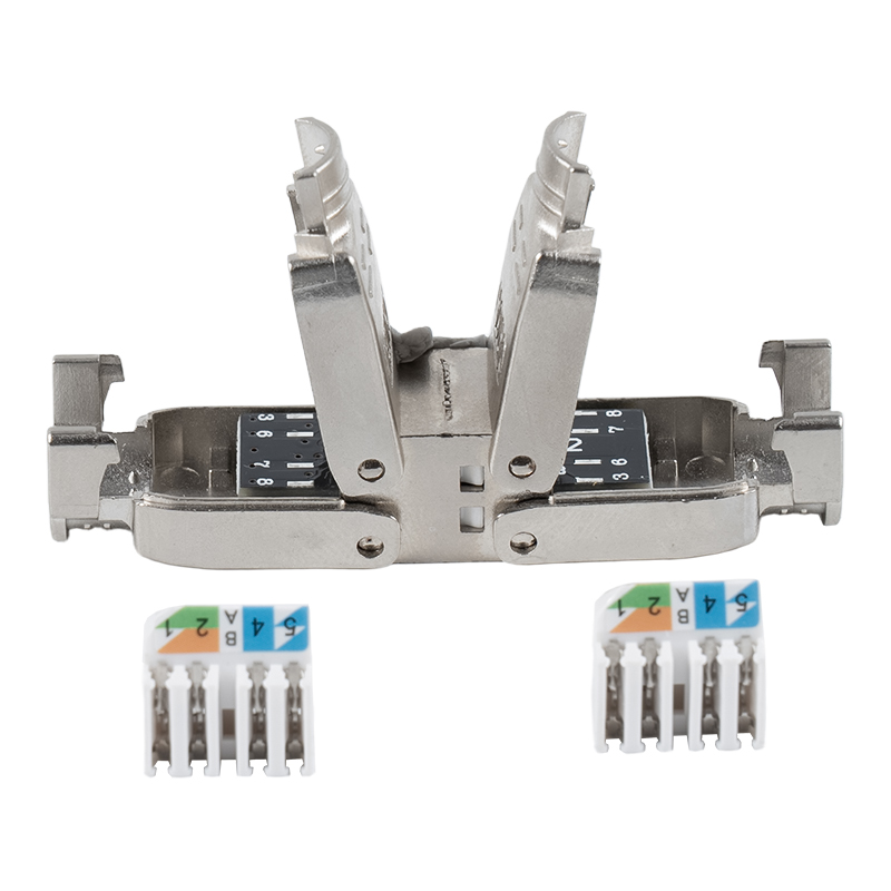 کانکتور بدون ابزار نوع تحت پوشش محافظ Cat6A RJ-603S-3-C6A کانکتور بدون ابزار نوع تحت پوشش محافظ Cat6A RJ-603S-3-C6A