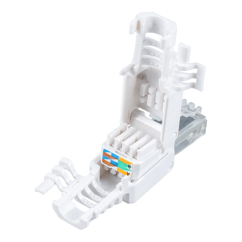 کانکتور RJ45 بدون ابزار Cat6 (با بال) RJ-688X-C6 کانکتور RJ45 بدون ابزار Cat6 (با بال) RJ-688X-C6