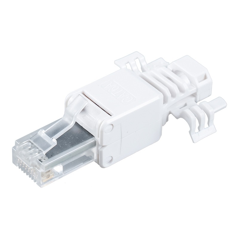 اتصال بدون ابزار بدون ابزار Cat6A RJ45 (با بال) RJ-688X-C6A