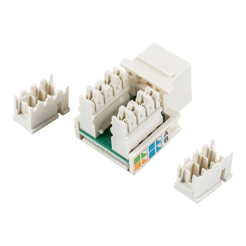 جک کیستون 90 درجه بدون محافظ Cat6 (با دو کرکره) SM-2011H8C5E جک کیستون 90 درجه بدون محافظ Cat6 (با دو کرکره) SM-2011H8C5E