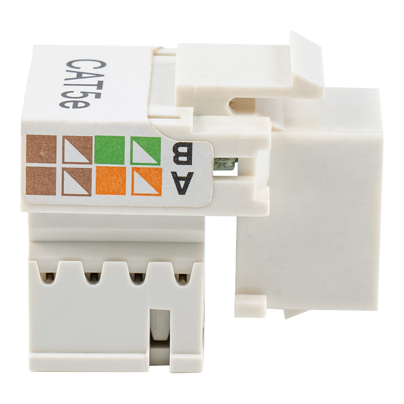 جک کیستون 90 درجه بدون محافظ Cat6 (با دو کرکره) SM-2011H8C5E جک کیستون 90 درجه بدون محافظ Cat6 (با دو کرکره) SM-2011H8C5E
