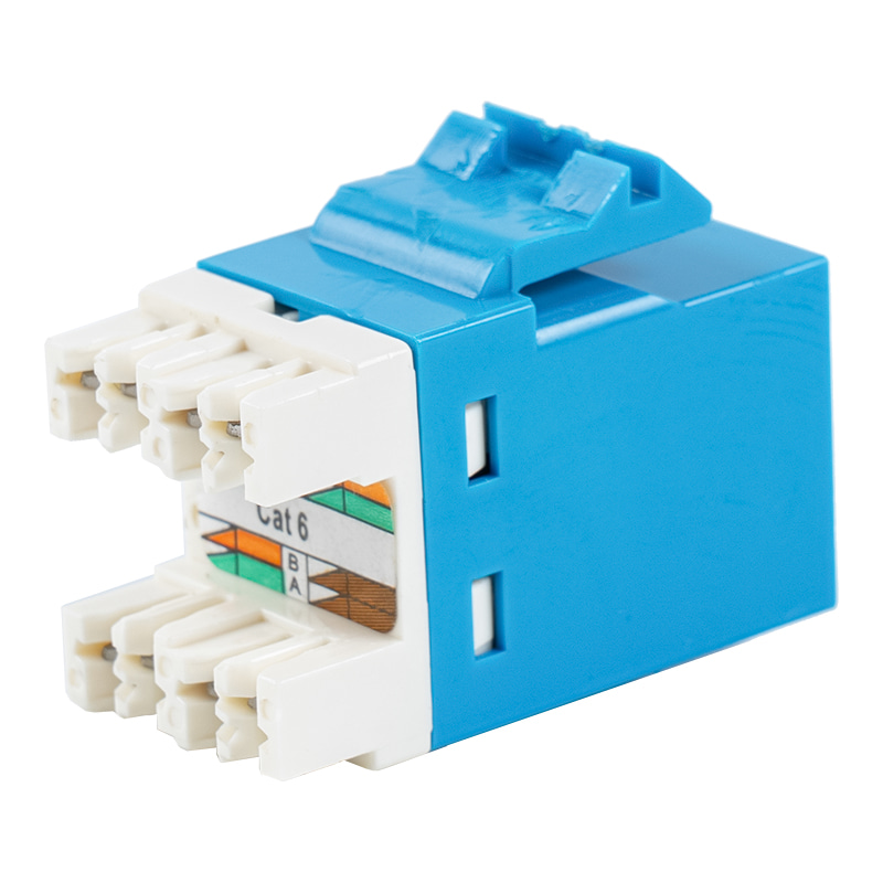 جک ماژولار 180 درجه بدون محافظ Cat6 SM-2027H8C6 جک ماژولار 180 درجه بدون محافظ Cat6 SM-2027H8C6
