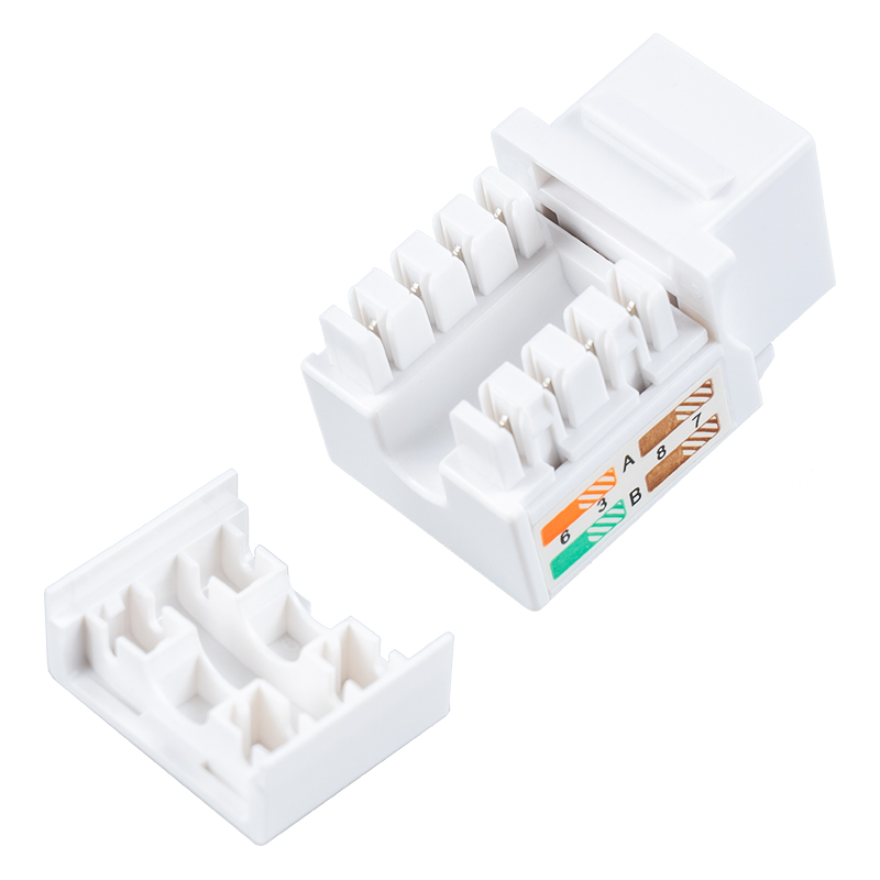 جک ماژولار 90 درجه بدون محافظ Cat6 SM-2053H8C6 جک ماژولار 90 درجه بدون محافظ Cat6 SM-2053H8C6