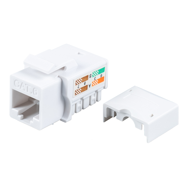 جک ماژولار 90 درجه بدون محافظ Cat6 SM-2053H8C6