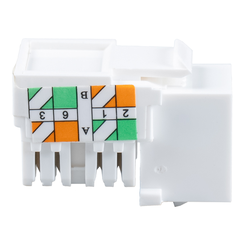 Cat6 بدون محافظ 90 درجه Keystone Jack SM-2337H8C6 Cat6 بدون محافظ 90 درجه Keystone Jack SM-2337H8C6