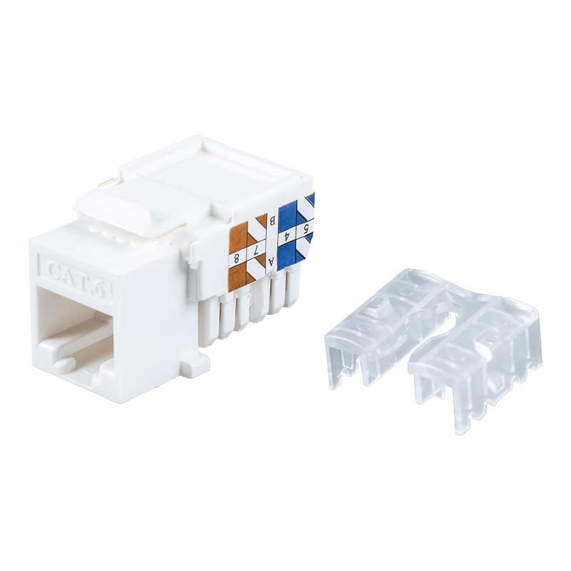 Cat6 بدون محافظ 90 درجه Keystone Jack SM-2337H8C6