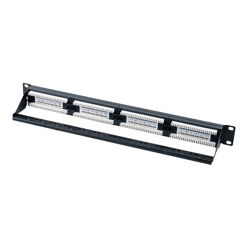 رده 6 پچ پنل 24 پورت بدون محافظ 19 اینچی 1U (IDC دو منظوره؛ با درج پلاستیکی) SP-3204D24-C6 رده 6 پچ پنل 24 پورت بدون محافظ 19 اینچی 1U (IDC دو منظوره؛ با درج پلاستیکی) SP-3204D24-C6