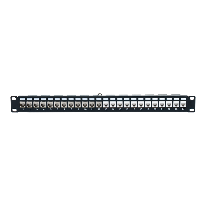 پچ پنل محافظ 19 اینچی 1U 24 پورت (با ماژول C6A) SP-3246S-24P