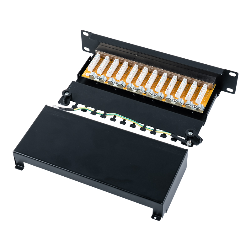 رده 6 پچ پنل 10 اینچی 1U محافظ 12 پورت SP-3250SK12-C6 رده 6 پچ پنل 10 اینچی 1U محافظ 12 پورت SP-3250SK12-C6