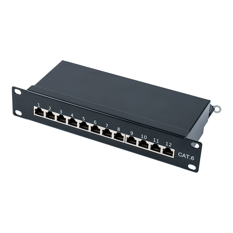 رده 6 پچ پنل 10 اینچی 1U محافظ 12 پورت SP-3250SK12-C6