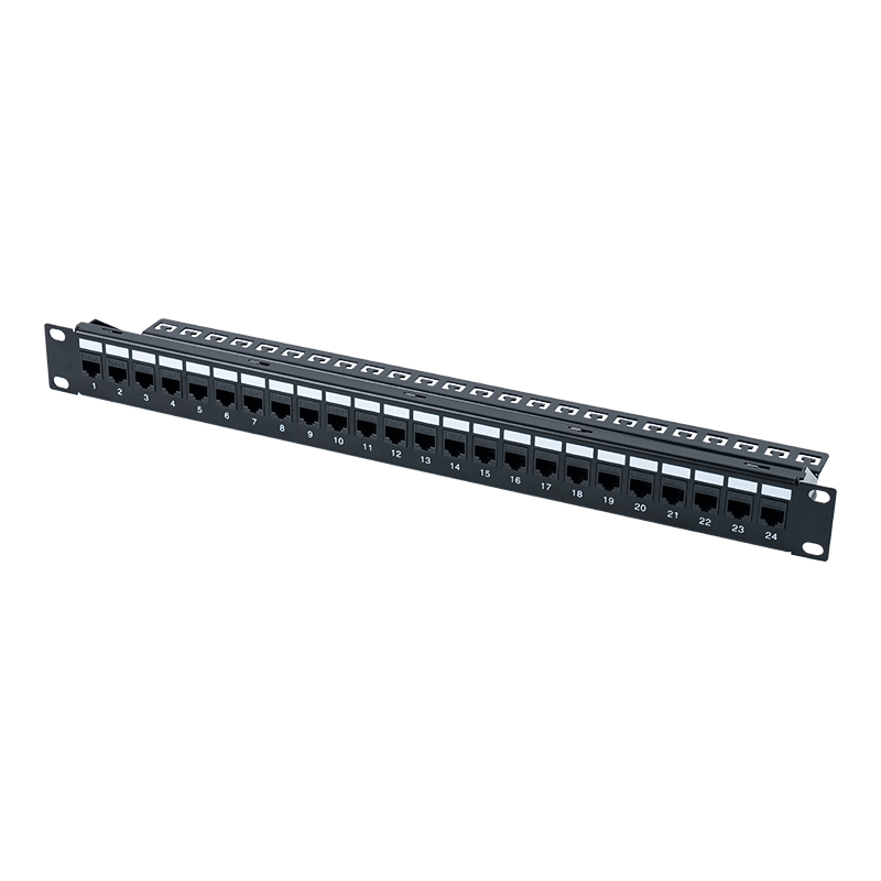 پچ پنل محافظ 19 اینچی 1U 24 پورت (با ماژول C6) SP-3260-24P پچ پنل محافظ 19 اینچی 1U 24 پورت (با ماژول C6) SP-3260-24P