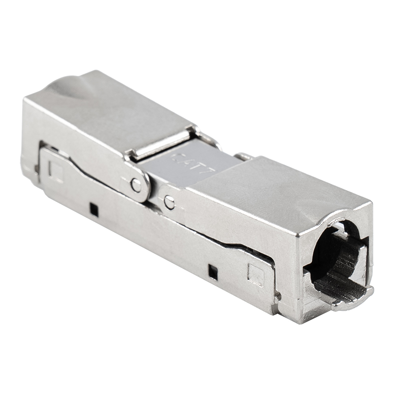 کانکتور بدون ابزار نوع پوشاننده محافظ Cat6A (تک باز) RJ-604S-1-C6A کانکتور بدون ابزار نوع پوشاننده محافظ Cat6A (تک باز) RJ-604S-1-C6A