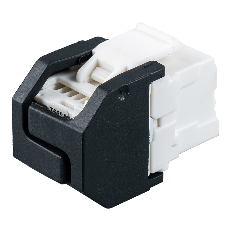جک مدولار 180 درجه بدون ابزار Cat6 (با شاتر) SM-2399H8C6 جک مدولار 180 درجه بدون ابزار Cat6 (با شاتر) SM-2399H8C6