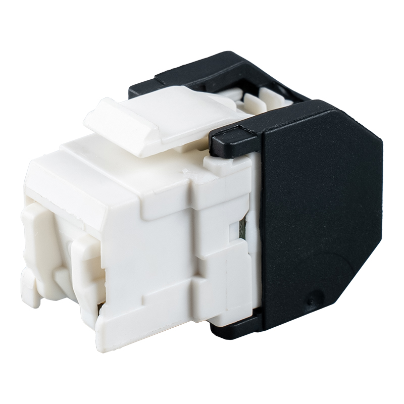 جک مدولار 180 درجه بدون ابزار Cat6 (با شاتر) SM-2399H8C6
