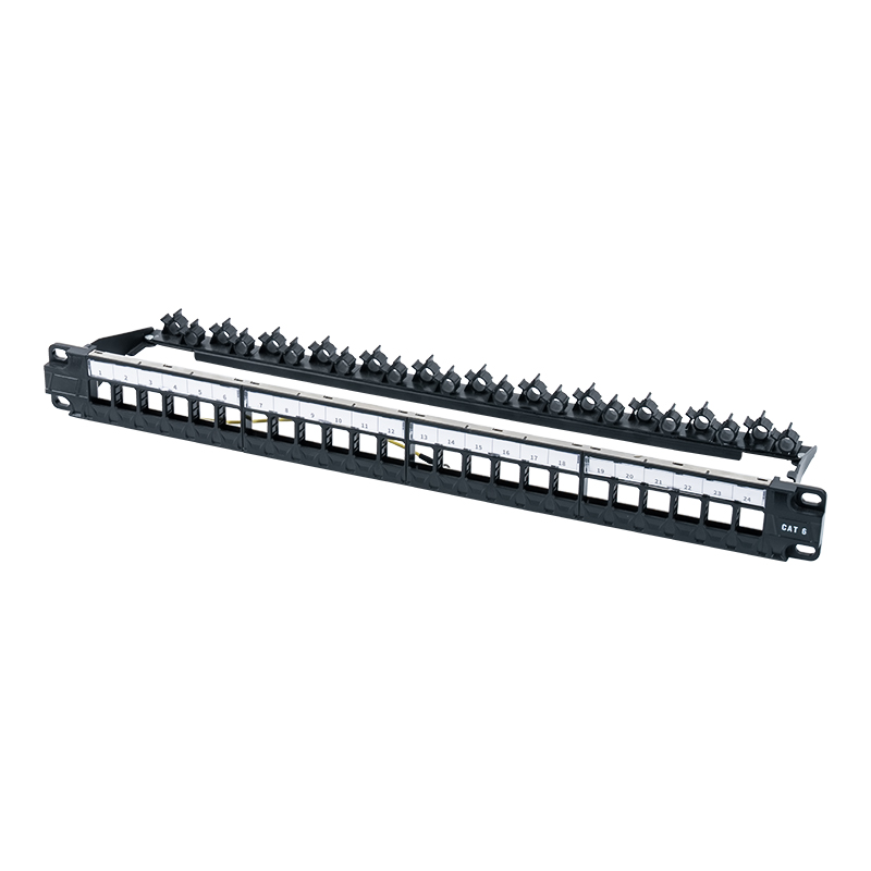 رک 19 اینچی 1U 24 پورت بدون محافظ (براکت تاشو) SP-3402-24P