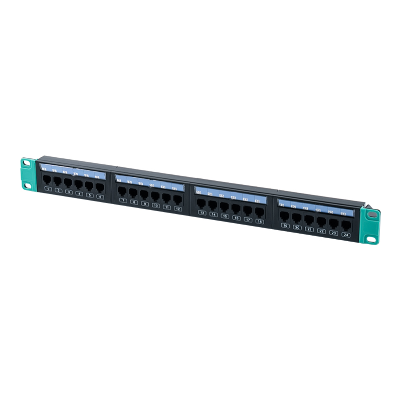 رک بدون محافظ 19 اینچی 1U 24 پورت (با کارتن پلاستیکی قابل تعویض) SP-3406-24P