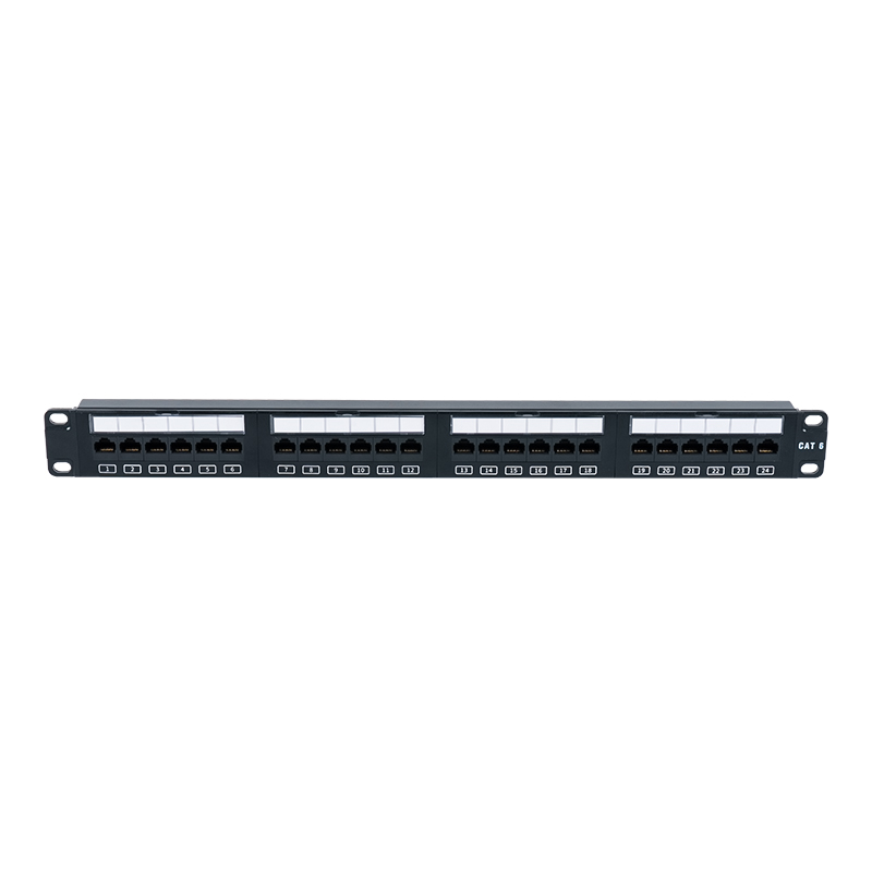 پچ پنل 24 پورت بدون محافظ 19 اینچی C6 (پنجره پلاستیکی رو به رو) SP-3411D24-C6 پچ پنل 24 پورت بدون محافظ 19 اینچی C6 (پنجره پلاستیکی رو به رو) SP-3411D24-C6
