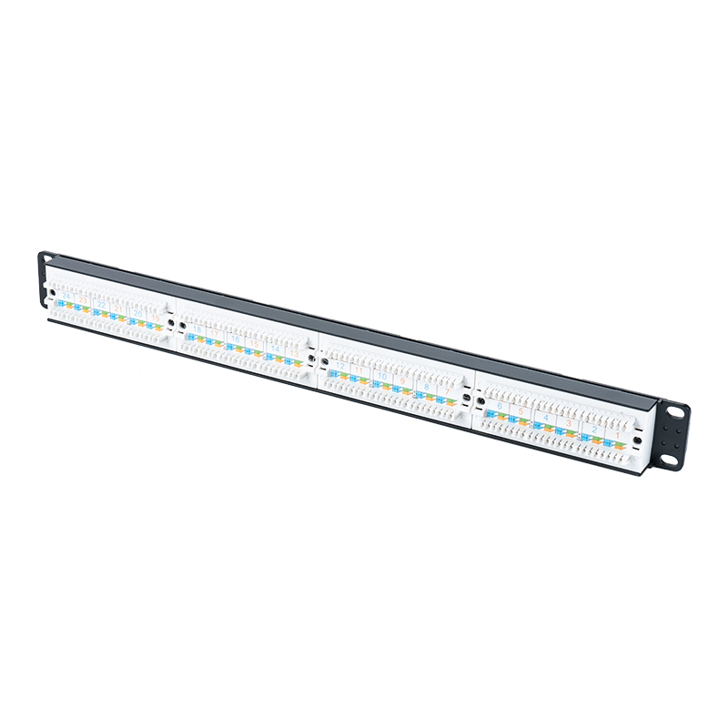 پچ پنل 24 پورت بدون محافظ 19 اینچی C6 (پنجره پلاستیکی رو به رو) SP-3411D24-C6 پچ پنل 24 پورت بدون محافظ 19 اینچی C6 (پنجره پلاستیکی رو به رو) SP-3411D24-C6