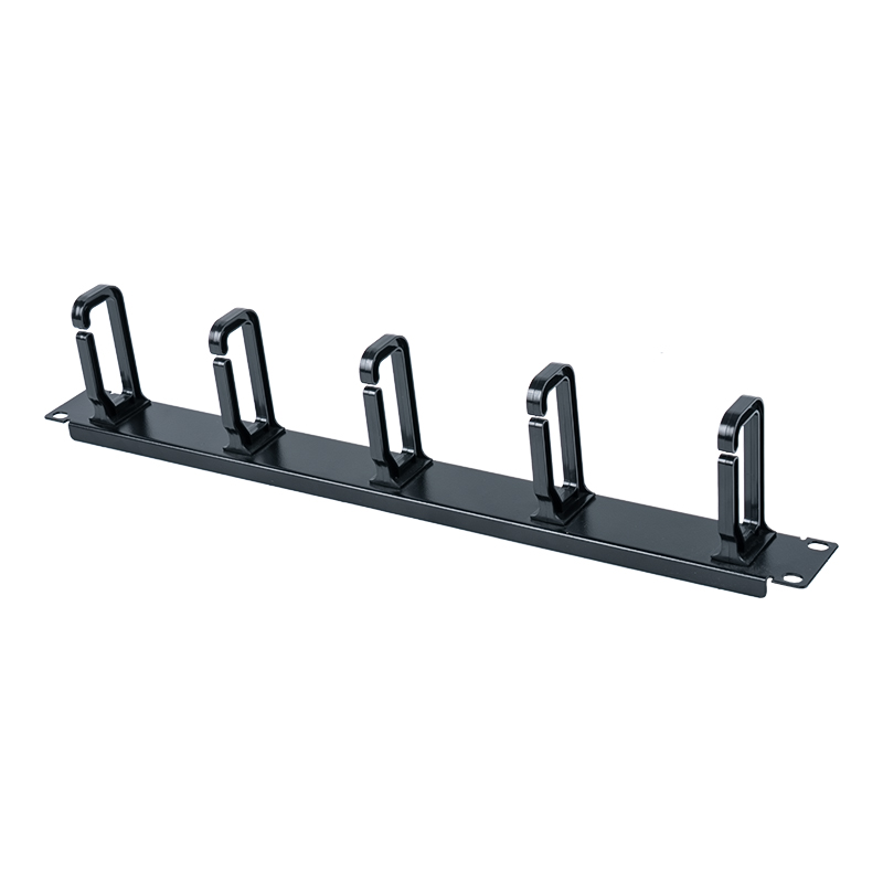 پانل مدیریت کابل پلاستیکی 1U 19 اینچی (با 5 حلقه پلاستیکی) SP-3801-1U