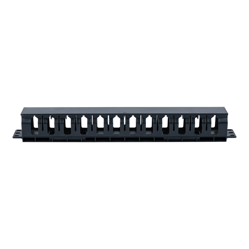 پانل مدیریت کابل پلاستیکی 1U 19 اینچی (12 شیار با روکش) SP-3803-1U